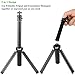 EEEKit 4 in 1 Bluetooth Romote Mounting Kit for Samsung Gear 360 Camera 2017/2016, Bluetooth Remote Shutter, Mini Tripod Stand, Extend Selfie Stick Monopod, Adhesive Quick Release Flat/Curved Mount