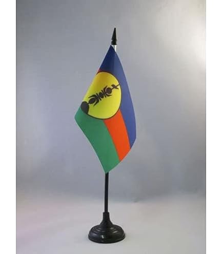 Tasmania Table Flag 4x6 Inches - Australian State Desk Flag With Black Base