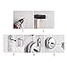 JOOM Retractable Clothesline Stainless Steel Heavy Duty 9Feet(MAX) for Hanging Drying in Bathroom Laundry Hotels, Chrome Finish,Round Style (Chrome A (Drill))