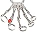 Silver Cool Punk Rock Skeleton Skull Hand Bone Ring Bracelet