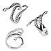 NYKKOLA Vintage Adjustable Octopus Mens Womens Polished Stainless Steel Tentacle Ring Retro Gothic Punk Style Jewelry Silver Black