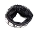 Iuway Unisex Knitted Foldable EarMuffs Fleece Lined Warm Ear Muffs Winter Outdoor EarMuffs (Black)