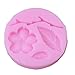 Meolin Non-stick Fondant Flower Cake Silicone Mold Baking Decorating Tool,Pink,2.56in0.31in
