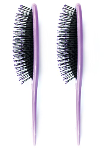 Wet Brush 2 Piece Original Detangler Hair Brush, Purple