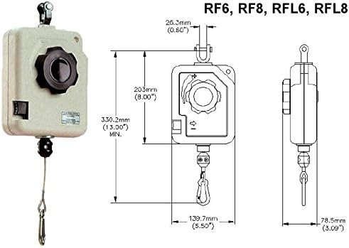 Aero-Motive Heavy-Duty Tool Retractor/Balancer with Ratchet Lock, P/N: AER-RFL6