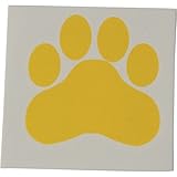 Yellow Paw Print Temporary Tattoos (144)