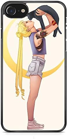 Sailormoon Bunny With Cat iPhone 7 Case Black