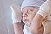 Newborn Baby Girl No Scratch Cotton Mittens (Includes 3 Pairs White & 3 Pairs Pink Mittens)