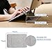 Invisible Laptop Stand Portable-RUCACIO Adhesive Laptop Stand Lightweight Kickstand Foldable Seamless Appendage of Computer Dual-Angle Adjustment Anti-Slide Fits Mac Book,Laptops,iPad, Tablet (Gray)
