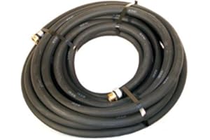 Water Hose Continental ContiTech ¾” x 50’ BLACK RUBBER - Industrial Grade - US Made