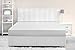 Utopia Bedding Premium Cotton Fitted Sheet 300 Thread Count – 100% Combed Cotton Sateen - Super Soft Mercerized Fabric - Machine Washable (Queen, White)