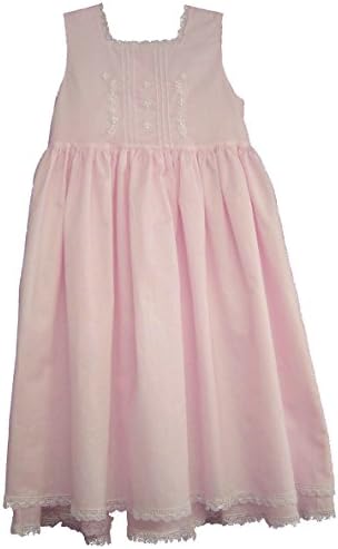 Strasburg Children Girls' Cape Cod Summer Dress Lace Embroidery Flower Girl (6, pink)