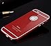 iPhone 6 Case, Maxbomi - RED Aluminum Metal Bumper Frame Slim Fit Protective Skin & Acrylic Back r Protection Cover Cases Shockproof for iPhone 6 (4.7 inch)