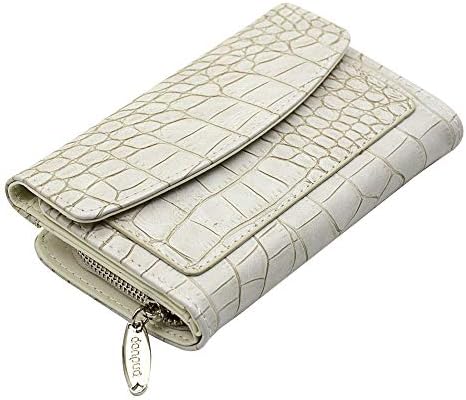 Womens Clutch Stone Pattern Leather Wallet and Multifunction Fashion Card Holder Zipper Purse
