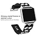 SKYLET Compatible with Fitbit Blaze Band with Frame, Soft Silicone Replacement Floral Printed Band with Black Frame Compatible Fitbit Blaze Bracelet Men Women