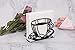 Paper Napkin Holder Stand for Kitchen Tables and Counter Tops | Black Galvanized Napkin Caddy | Coffee House Restaurant Décor (Coffee Cup)