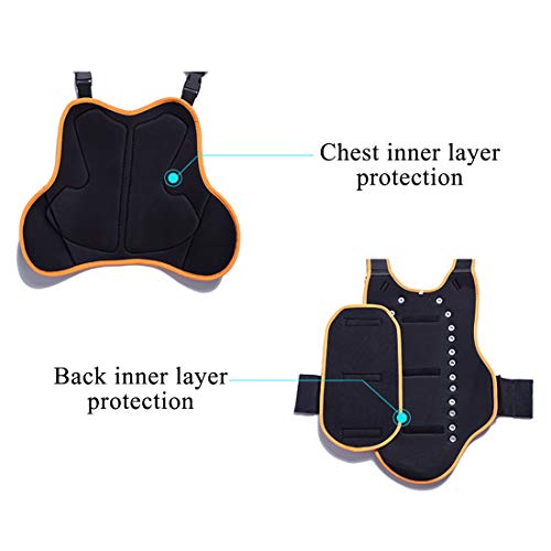 image for LLC-POWER Full Body Motorcycle Racing Armor Jacket, Chest Back Spine P
