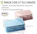Stainless Steel Lunch Box for Toddlers Kids, Bento Boxes with 3 Metal Compartments for Daycare Pre-School Kindergarten Snack Containers for Lunches (Blue + Pink 2 pack)