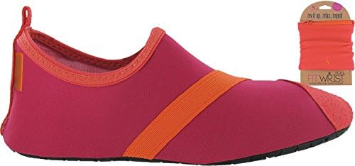FitKicks Shoes with FREE FitWrist Wallet (Fuchsia/Orange) (Small)
