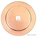 Koyal Wholesale 4-Pack Copper Metal Hammered Charger Plates