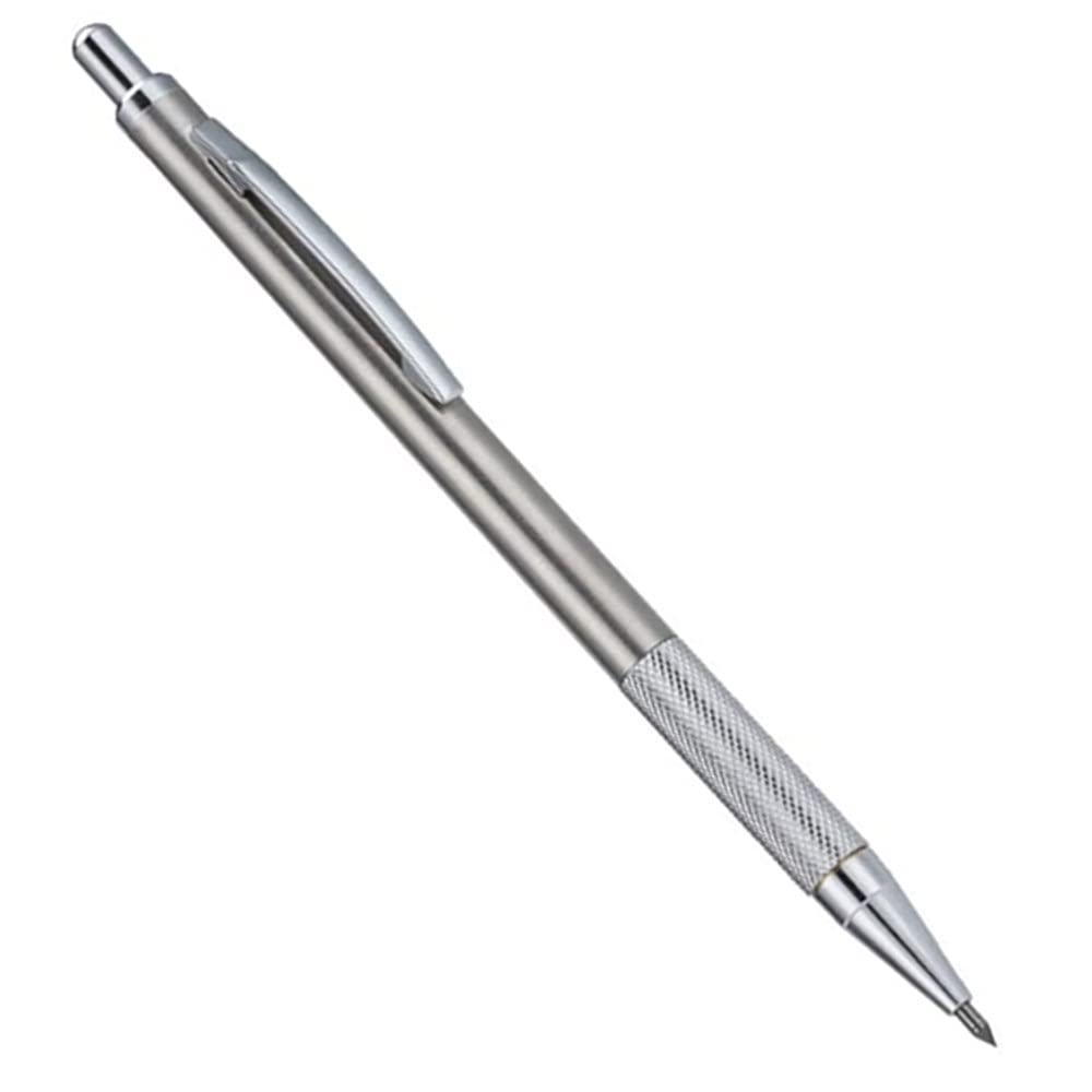Minxy Etching Pen Tungsten Carbide Tip Scriber Etching Engraving Pen Diamond Glass Cutter Scriber for Stainless Steel Ceramics and Glass, Grey