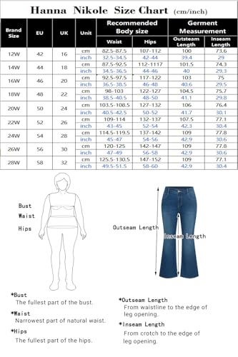Hanna Nikole Women's High Waist Stretch Bootcut Jeans