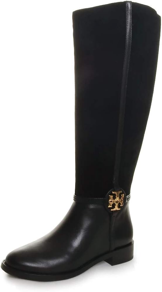 tory burch tall black boots