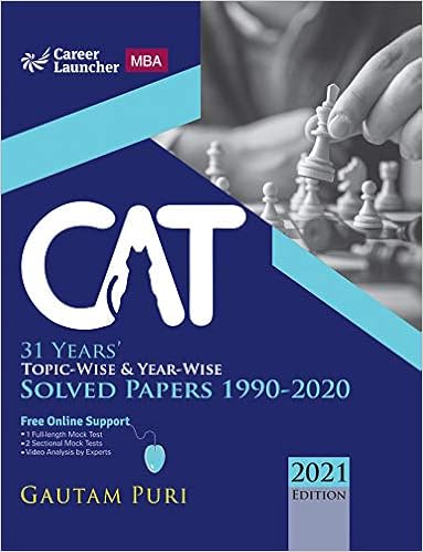 CAT 2021 Topic-Wise & Year-Wise Solved Papers CAT 2021 Topic-Wise & Year-Wise Solved Papers