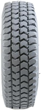 2 Grey Air Filled Pneumatic Innova Tread Mobility Scooter Tyres 260x85 (3.00-4)