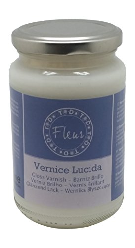 Fleur Paint 12654 – Vernis Brillant (pour intérieur et extérieur, 330 ml) couleur transparent