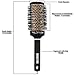 Round Hair Brush for Blow Drying, Straightening and Curling – Ceramic Tourmaline Thermal Barrel with Nylon Bristles – Nano Technology for Antistatic Dryer Blowout to Promote Healthy, Shiny Hair - 2 In