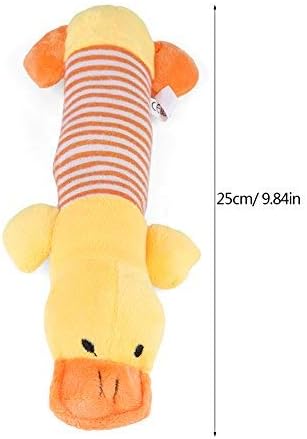 Fdit Dog Squeaky Toy Dog Soft Plush Toys with Squeaker Hide Chew Toy for Puppies and Small Dogs Cats Medium Sized Pet(Yellow Duck) - Image 3