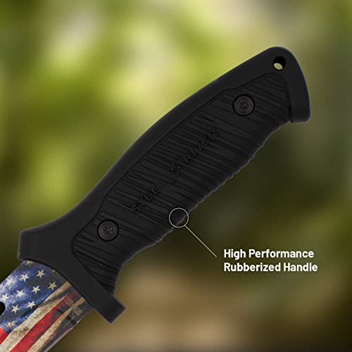 Steel River SR109 Colossal Fixed Blade Knife with Sheath Utility Knife for Camping, Hunting