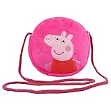 HXQ Pink purse Lovely Little Shoulder Bags, plush circle Crossbody Bags for Kids Toddlers Preschoolers Girls Boys