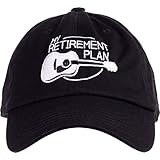 Ann Arbor T-shirt Co. My Retirement Plan (Guitar) | Funny Music Musician Humor Men Women Joke Baseball Dad Hat Black