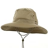 Big Size Floatable Nylon Oxford Hat - Khaki (For Big Head)