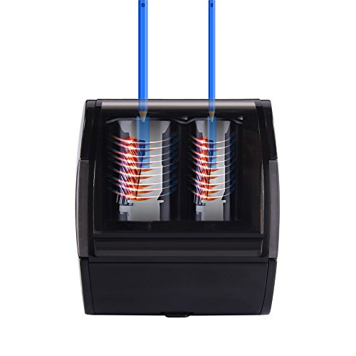 image for HOMMINI Electric Pencil Sharpener, 2 Hole/6-8mm & 9-12mm/Rechargeable/