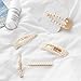 habibee 10Pcs Pearl Hair Clips Non-Slip Artificial Pearl Barrettes Bobby Pins Snap Clips Bling Hairpins Decorative Hairgrip Fashion Accessories for Women Ladies Girls
