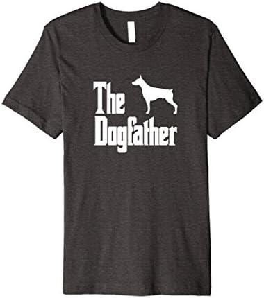 Mens The Dogfather Doberman Pinscher T-Shirt 2XL Dark Heather