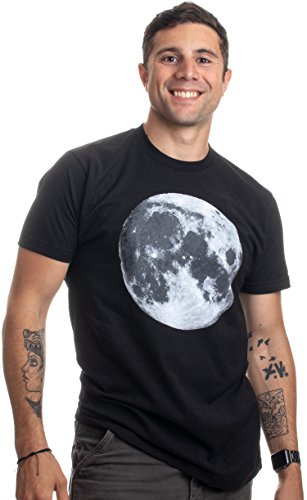 41QgIf5zsPL The Moon | NASA Photography Astronomy Space Nerd Full Luna for Men Women T-Shirt - Image 3
