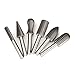 Drillpro 6pcs Double Cut Cylinder Tungsten Carbide Rotary File Cutter Bit 6mm Shank Tungsten Engraving Grinding Bit for Rotary Tools