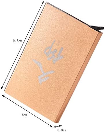 最初の ビジネスバッグ名刺入れ 名刺入れ男性用クレジットカード収納ボックス女性用会員カードパッケージ14枚の名刺を収納 最高のビジネスマン Color Gold Size 9 5 6 0 8cm 世界的に