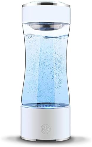 RaZZex Hydrogen Water Bottle Portable H2 Water Maker SPE PEM Technology Rechargeable Ionized Water Generator Anti Aging Antioxidant Glass Bottle