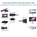 Female/Male HDMI to VGA Dongle Adapter with Audio,2Ft,Universal Active HDMI-VGA Connector Cable 1080P,Adaptador/Convertidor HDMI Out to VGA, Convert PS4,Xbox,TV Stick,PC,Laptop to Monitor,Projector