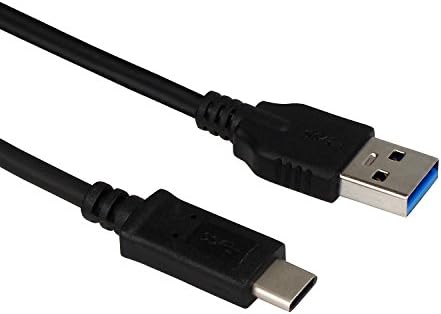 JEVIT USB 3.1 Cable USB C to USB 3.0 A 3 Ft Braided USB C Cable for Apple Macbook 12", Nexus 6P, 5X, Pixel, OnePlus 2, Samsung Galaxy S8, Nintendo Switch and Other USB C Devices, Black 3 Feet