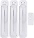 GE Under Cabinet Light, 3 Pack, 10 Inch, Wireless, Battery Operated, Remote Control, 70 Lumens, Tap Light, LED Closet Light, Night Light for Kitchen, Closet and More, 38558