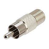 Coaxial Adapter, F Female / RCA Male