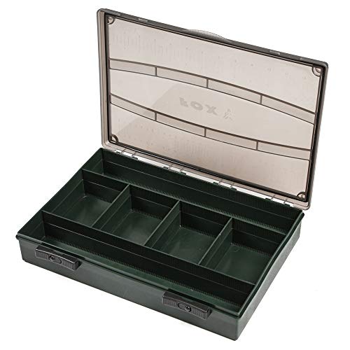 Fox F Box Single Large Box System Tacklebox 33x24x5cm, Angelkasten inkl. Kleinteileboxen, Angelkoffer