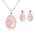 OUFO Fashion Gold Plated Rhinestone Necklace Earring Fashion Jewelry sets (2131)