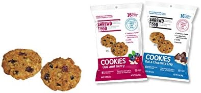 SHREWD FOOD COOKIES (OAT&BERRY-OAT&CHOCOLATE CHIP COMBO) 6 PACK